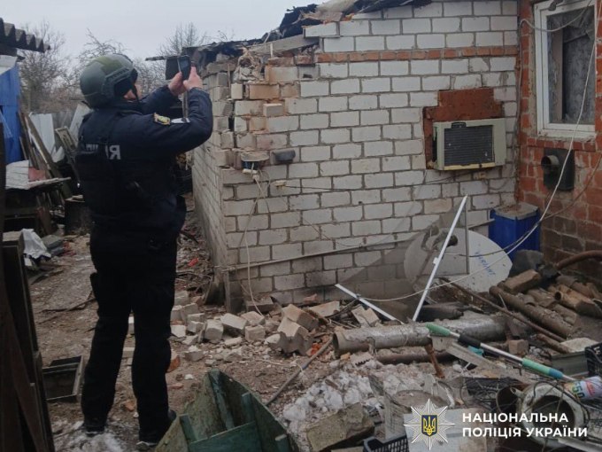 Поліція Харківщини зафіксувала нові удари дронів рф по населених пунктах Харківщини